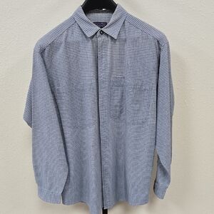 Patagonia Men's Casual Blue Plaid Shirt